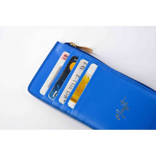 Portefeuille zippé bleu
Portefeuille zippé bleu