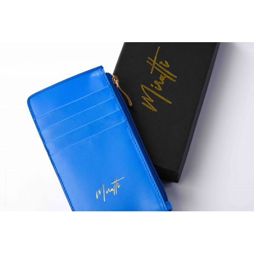 Portefeuille zippé bleu
Portefeuille zippé bleu