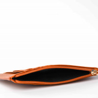 Portefeuille zippé camel