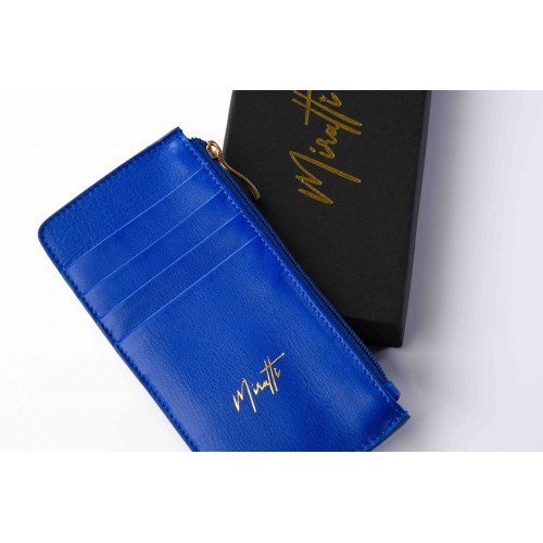 Portefeuille zippé bleu royal
Portefeuille zippé bleu royal