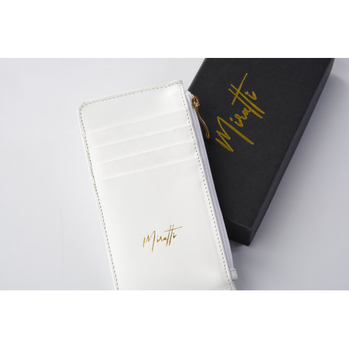 Portefeuille zippé blanc
Portefeuille zippé blanc