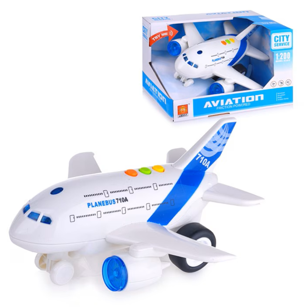 Avion Musical avec Lumières – Amusement et Magie pour les Enfants