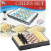 Coffret 4 en 1 : Échecs, Dames, Serpents et Échelles