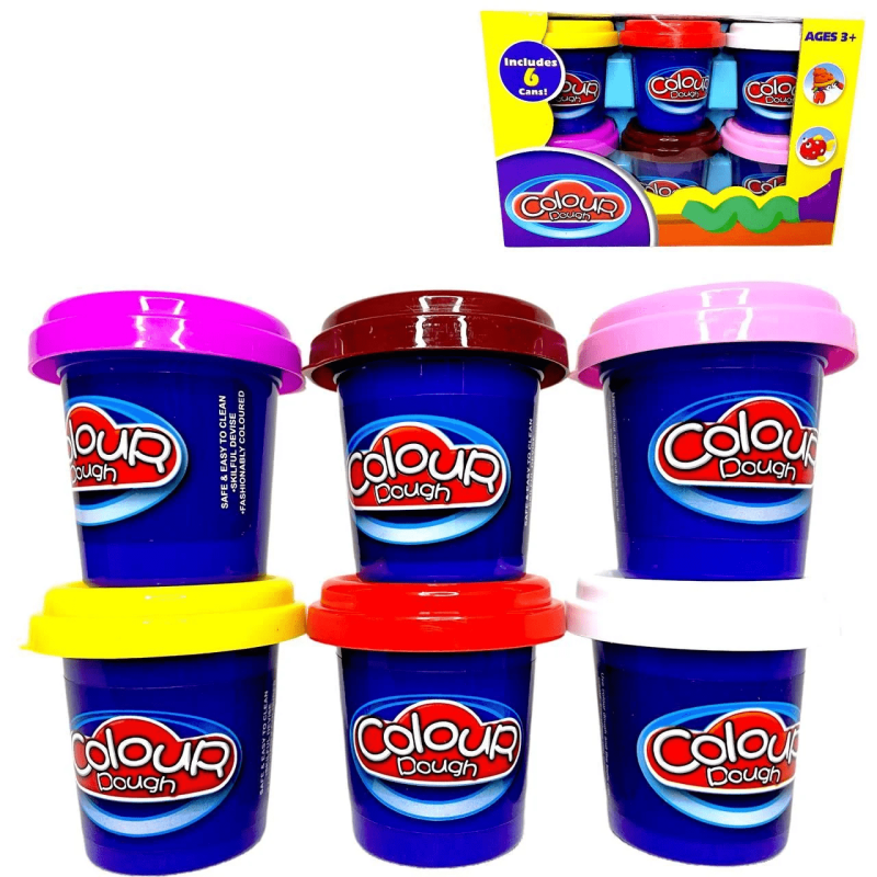 Coffret de Pâte à Modeler - 6 Pots de Couleurs