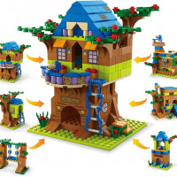 Kit de Construction Maison Arbre 6-en-1 - 1000 Pièces