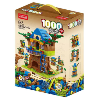 Kit de Construction Maison Arbre 6-en-1 - 1000 Pièces