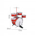 Batterie Jazz pour Enfants - 6 Pièces (Drum Set)