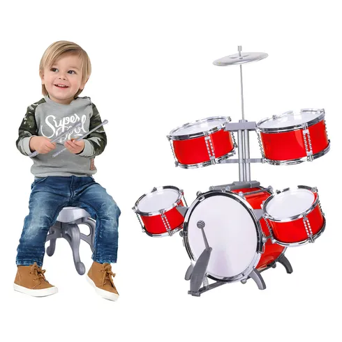 Batterie Jazz pour Enfants - 6 Pièces (Drum Set)