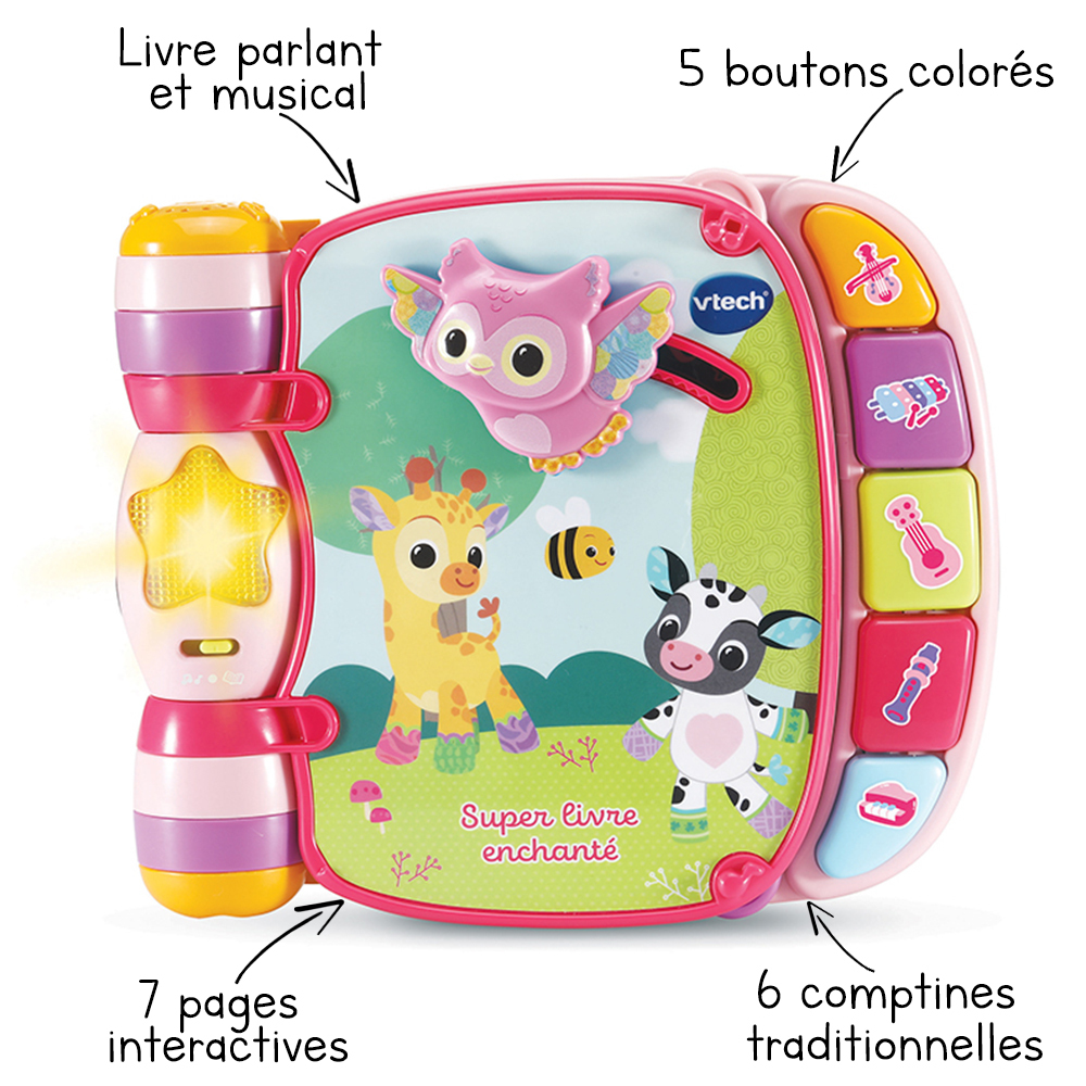 Super Livre Enchanté des Baby Loulous – Vtech (ROSE)
