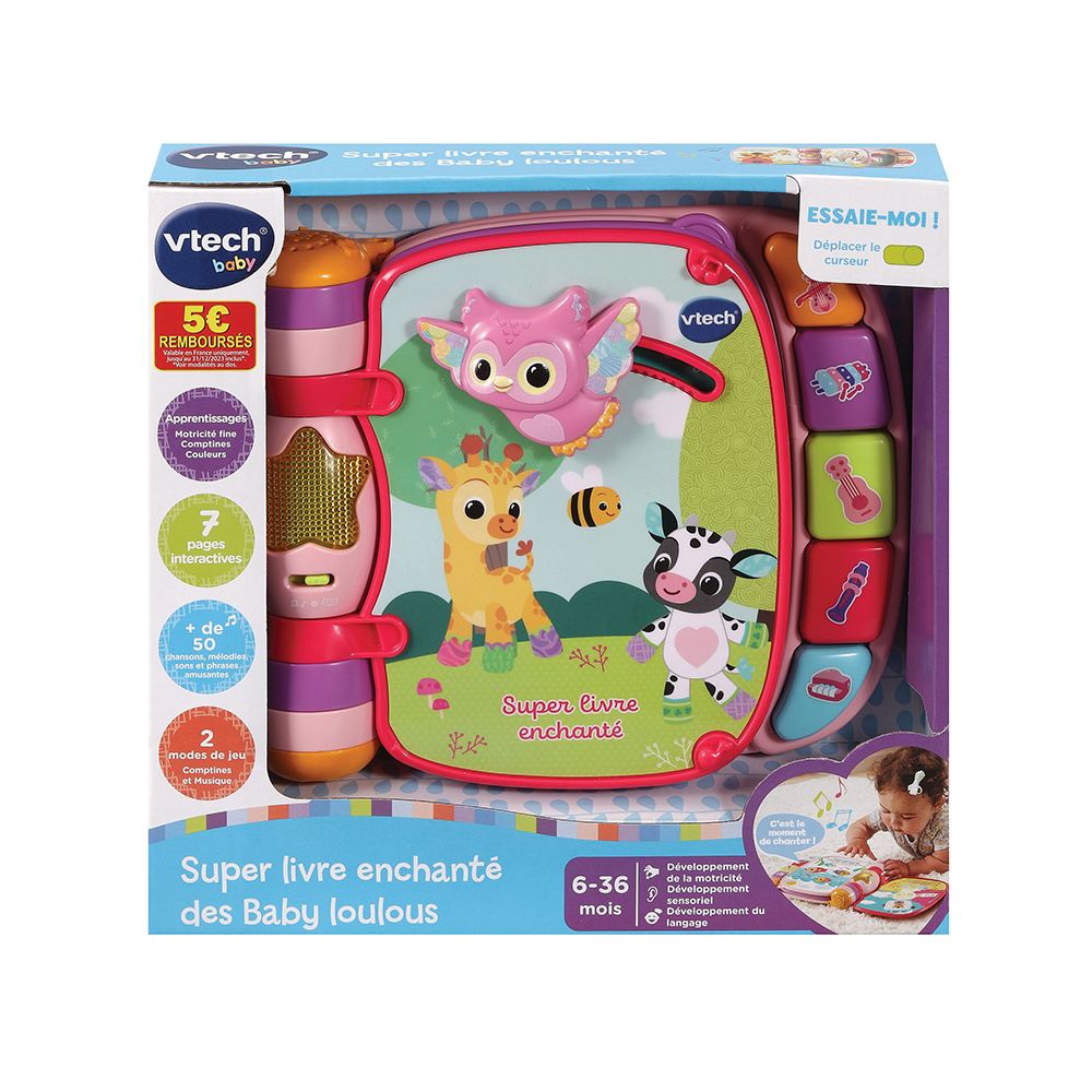 Super Livre Enchanté des Baby Loulous – Vtech (ROSE)
