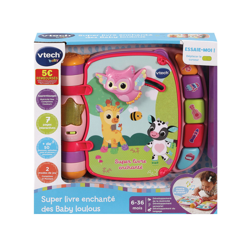Super Livre Enchanté des Baby Loulous – Vtech (ROSE)