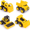 Pack de 4 Camions de Construction - Jouets Résistants pour Petits Bâtisseurs