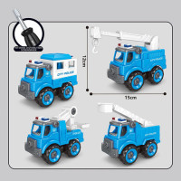 Pack de 4 Véhicules de Police à Monter - DIY pour Petits Héros