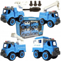 Pack de 4 Véhicules de Police à Monter - DIY pour Petits Héros