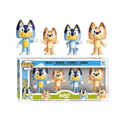 Pack Figurines Style POP - Bluey et sa Famille Pack Figurines Style POP - Bluey et sa Famille