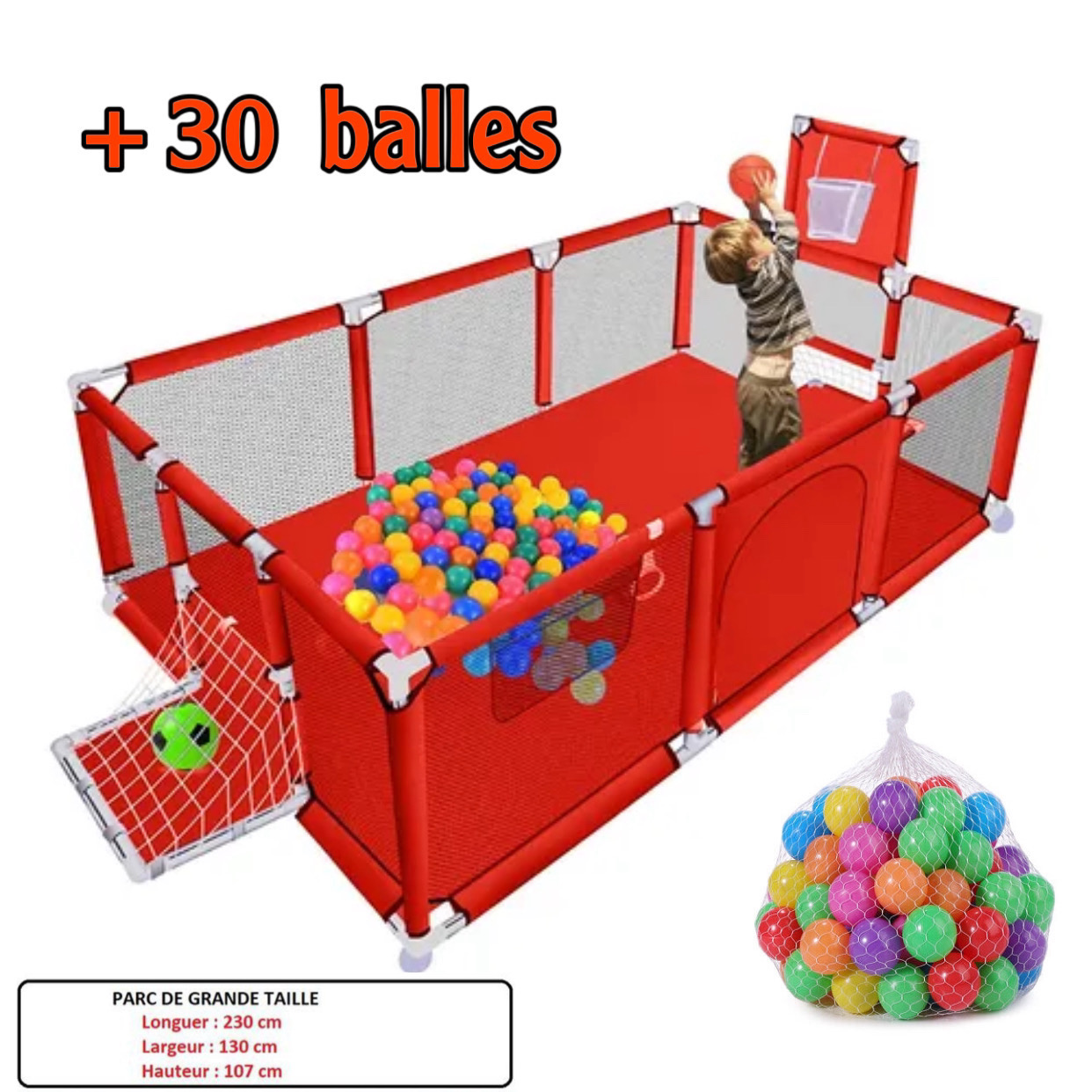 Parc de jeu enfants   0 à 6 ans (rouge)