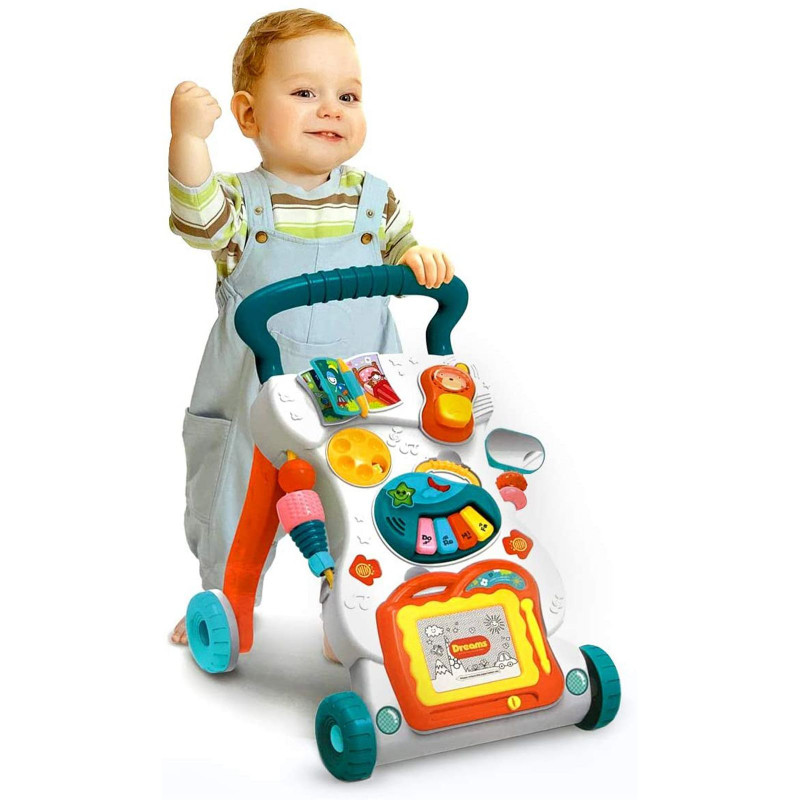 Trotteur multifonction pour bébé avec musique et lumières