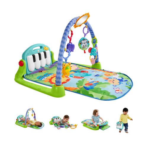 Tapis musical d'éveil et d'activité piano pour bébé bleu Tapis musical d'éveil et d'activité piano pour bébé bleu