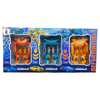 Robot Transformable Voiture avec Accessoires - Super Auto Modèle 3 en 1