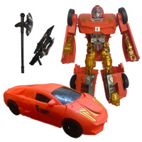 Robot Transformable Voiture avec Accessoires - Super Auto Modèle 3 en 1