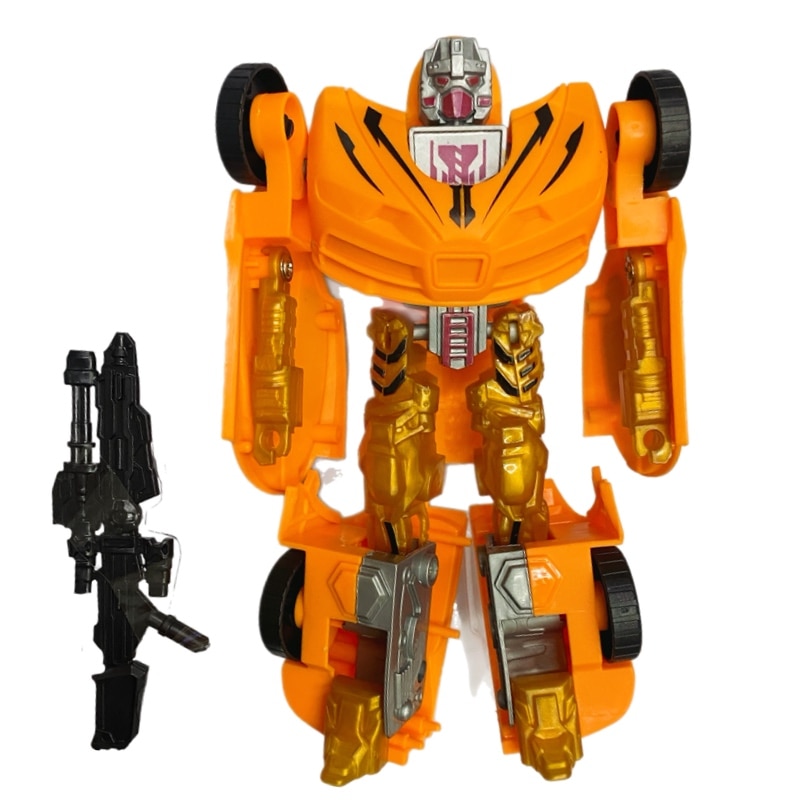 Robot Transformable Voiture avec Accessoires - Super Auto Modèle 3 en 1