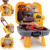 Valise Outils 4 en 1 – 35 Pièces de Bricolage pour Enfants