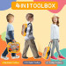 Valise Outils 4 en 1 – 35 Pièces de Bricolage pour Enfants