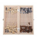 Coffret de jeu en bois Echecs, Dames, Backgammon Coffret de jeu en bois Echecs, Dames, Backgammon
