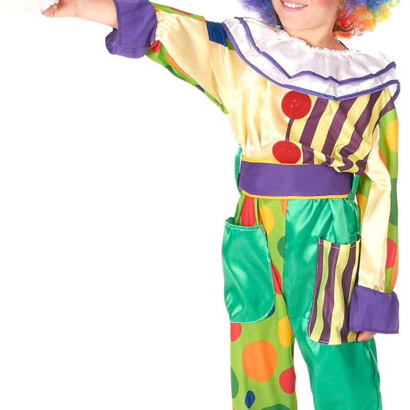 Déguisement de Clown Coloré pour Enfants (4-6 Ans) 