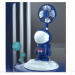 Ventilateur Rieur Astronaute 3-en-1 – Lumière, Support Téléphone & Rechargeable