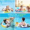 Bouée de natation pour enfant en forme de voiture avec volant