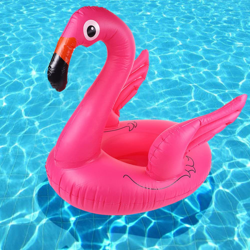 Bouée gonflable en forme de flamant rose