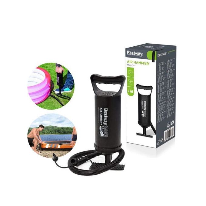 Pompe à Air Manuelle Bestway Air Hammer – 30 cm | Gonfleur pour Piscines, Matelas & Bateaux
