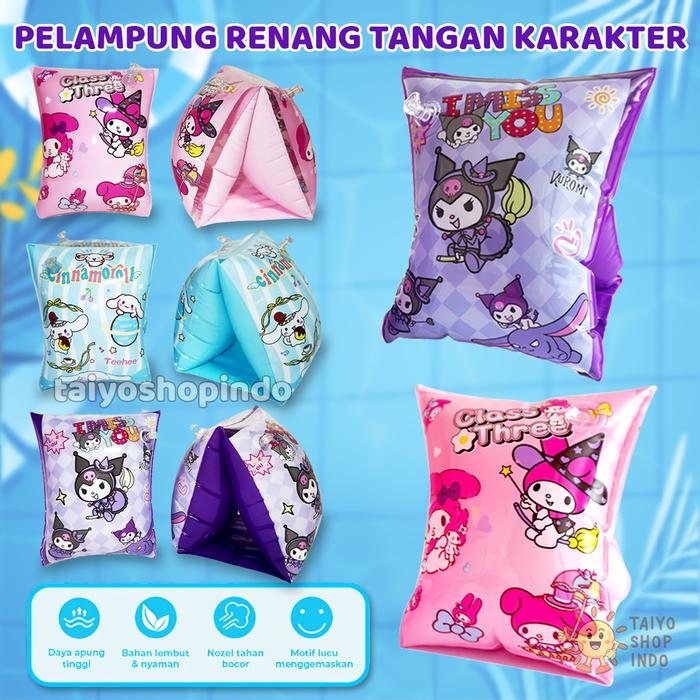 Brassards de natation pour filles avec motifs mignons