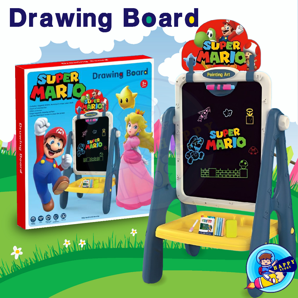 Tableau de dessin double face Super Mario