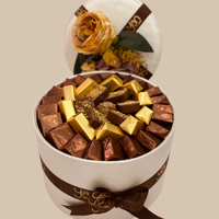 BOITE RONDE SIMILI CUIRE P 600G