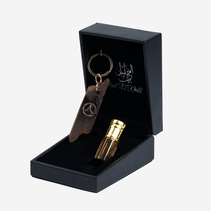 Porte clé Oud Qmari - MERCEDES - - Or