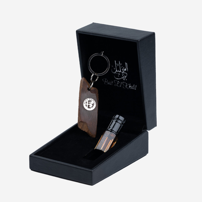 Porte clé Oud Qmari - ALFA ROMEO - - Argent