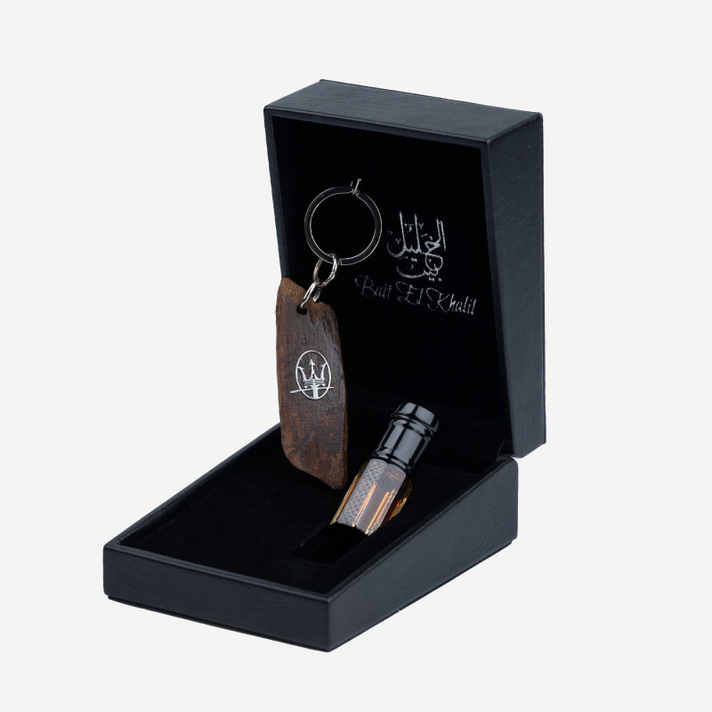Porte clé Oud Qmari - MASERATI - - Argent