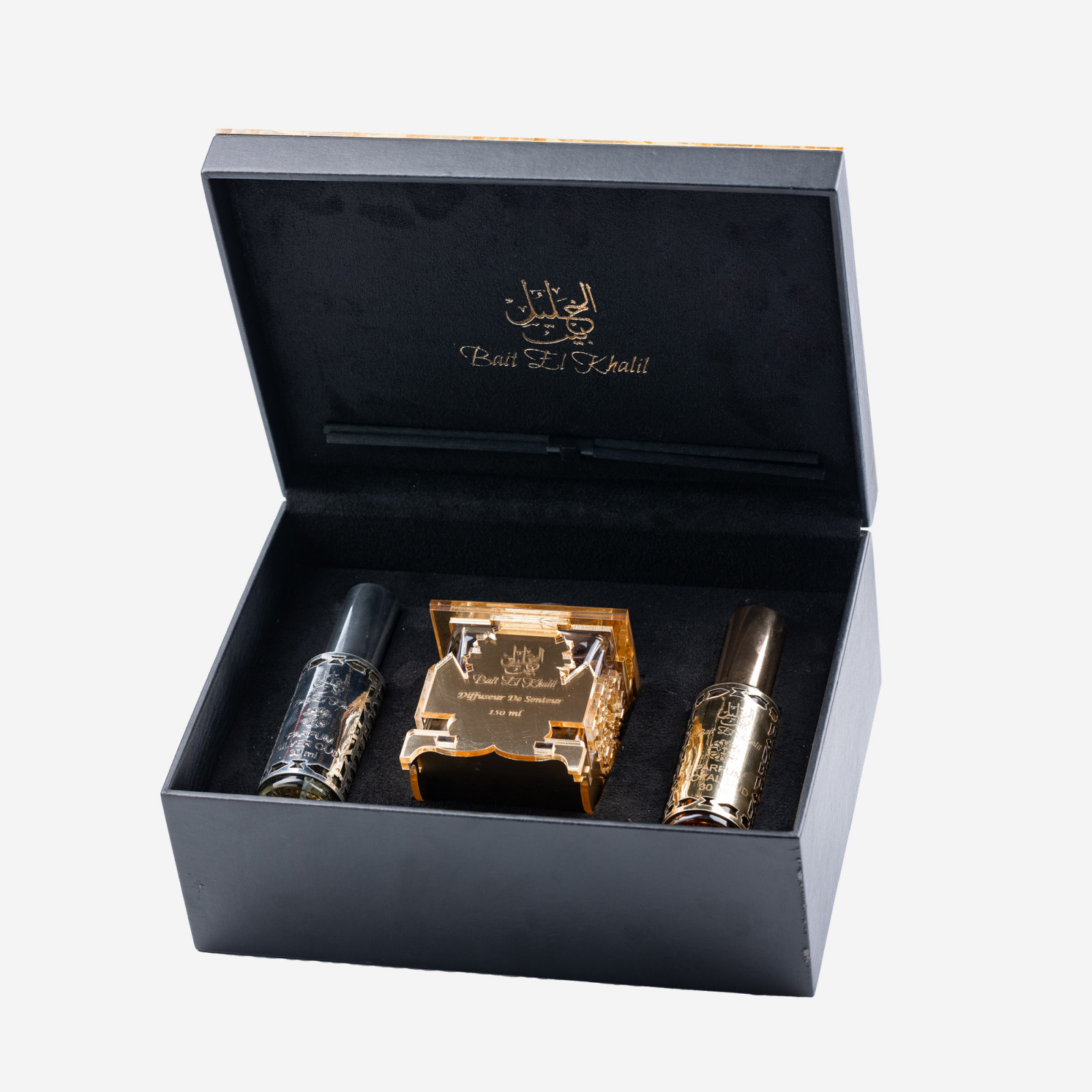 Coffret Bait El Khalil 2 Parfums Arabe + Diffuseur - Noir -