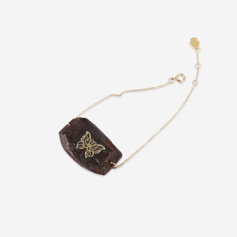 Bracelet Oud Or Avec Motif Papillon