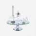 Pack Cristal Elegance Rond avec Support Silver Pack Cristal Elegance Rond avec Support Silver