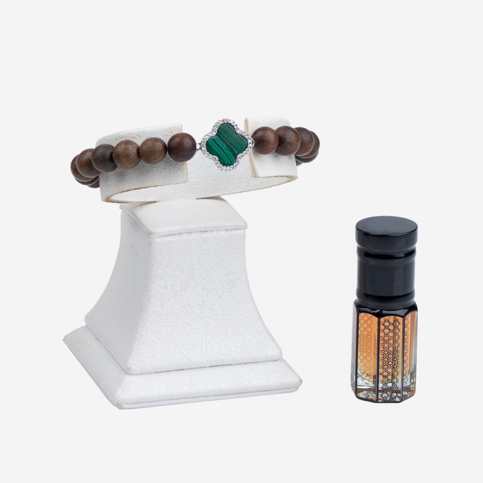 Bracelet Oud Argent Van Cleef Vert