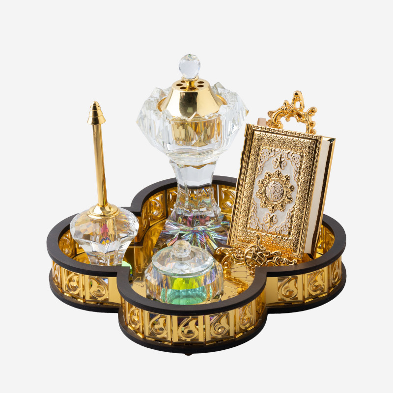 Pack Cristal Elegance Avec Coran Gold