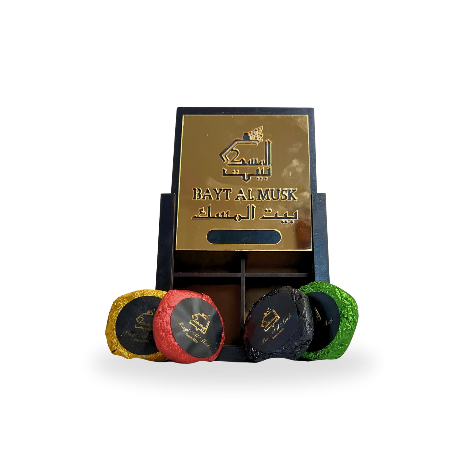 Bukhur Maamoul - 4 piéces - zher - sandal - l'oud - musk aswad