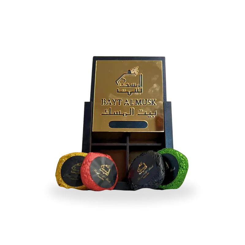 Bukhur Maamoul - 4 piéces - zher - sandal - l'oud - musk aswad