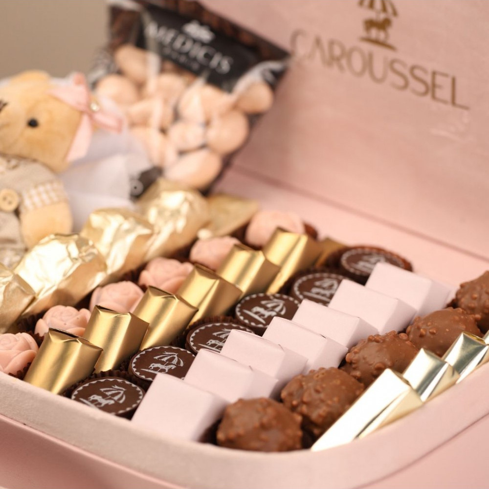 Valise chocolat - Bébé fille