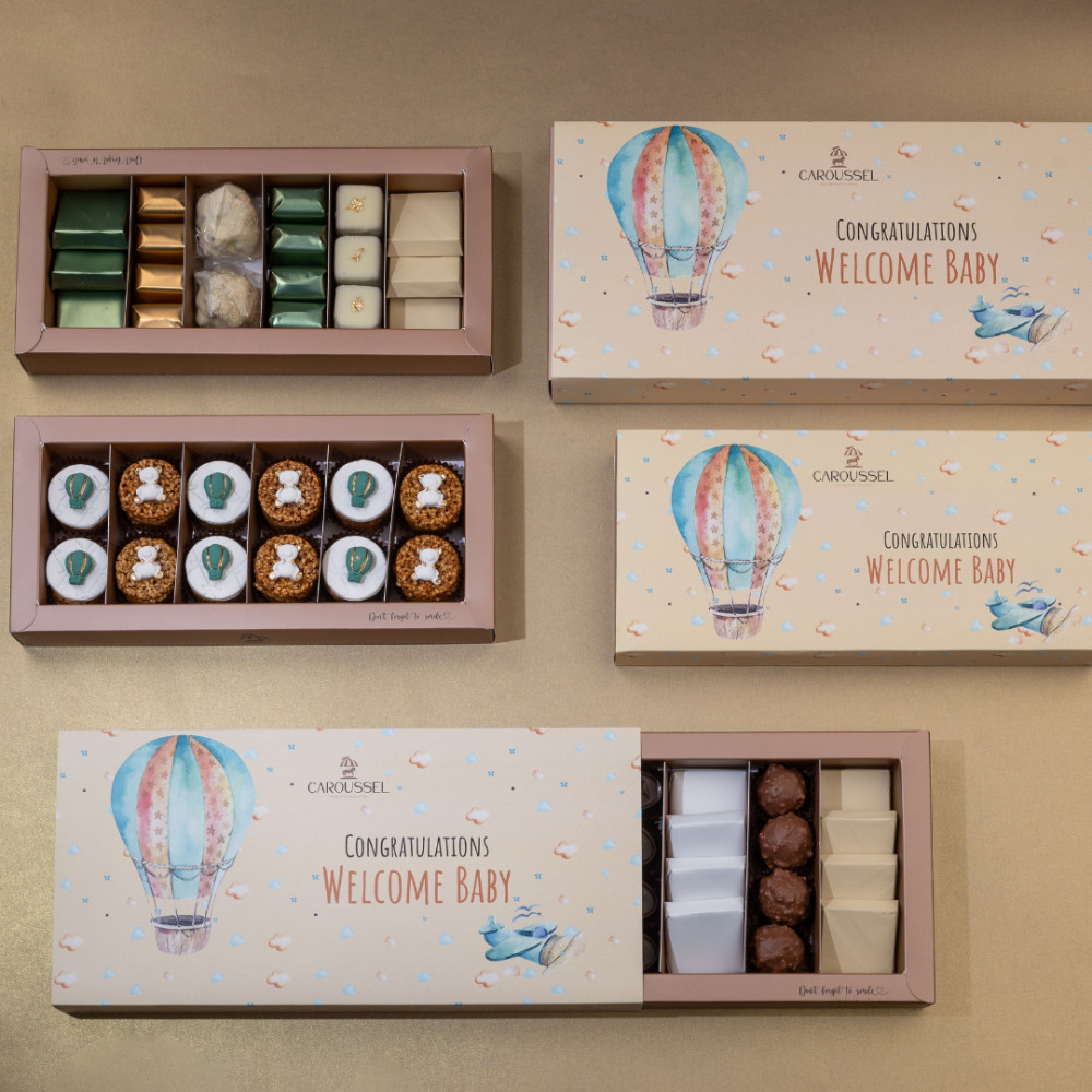 Cadeau bébé garçon - Plateau Chocolat