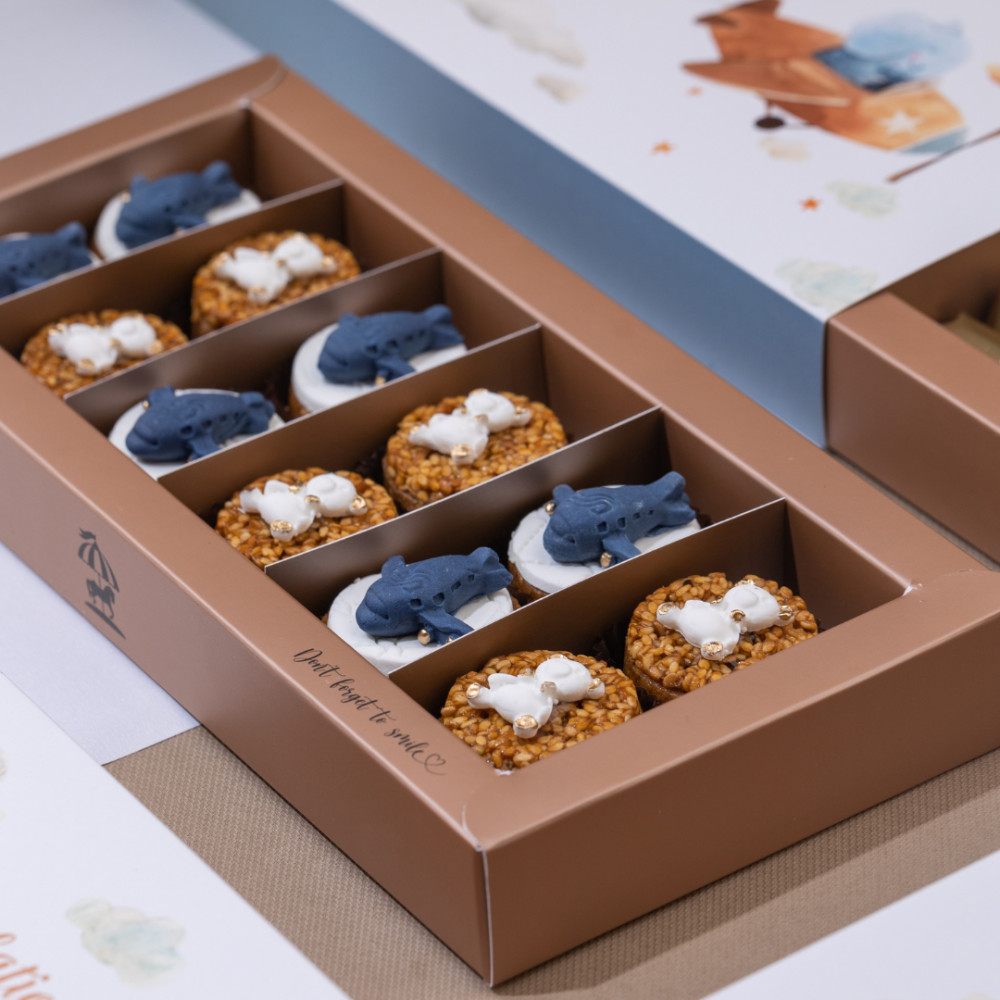 Plateau Sellou décoré - Naissance garçon