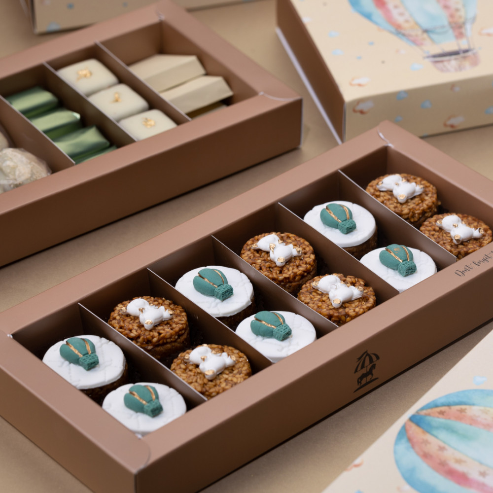 Plateau Sellou décoré - Montgolfière